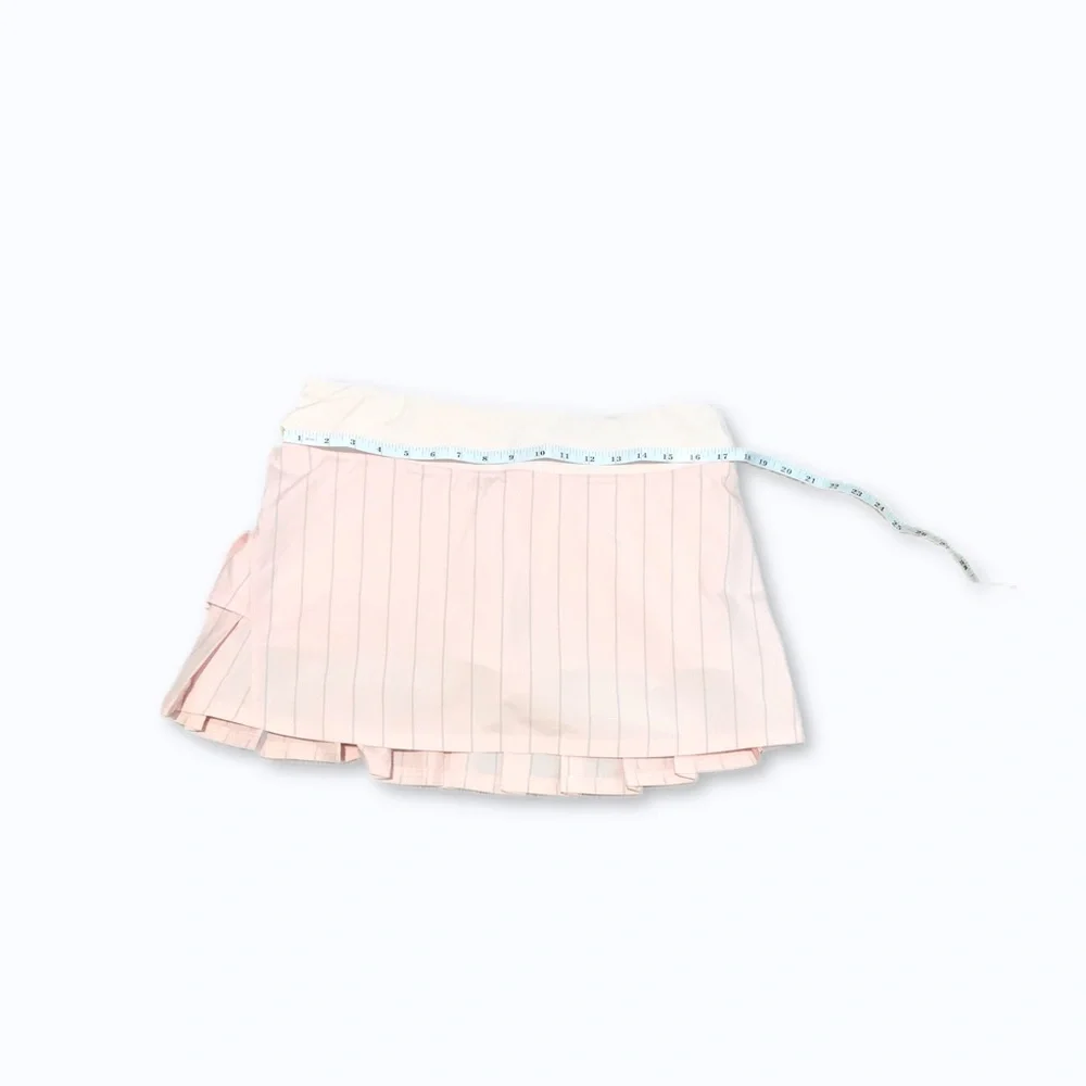 EUC lululemon athletica Light Pink Pleated Tennis Skort with Gray Stripe - Picture 10 of 11